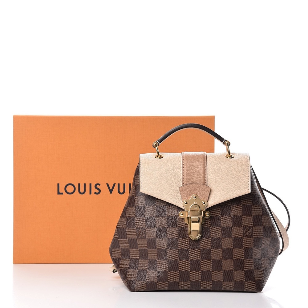 {Louis Vuitton} RARE Damier Ebene Clapton Backpack